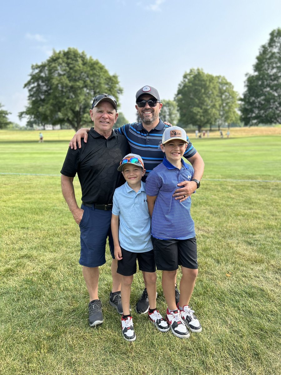 Awesome day hanging out with the boys! @MeijerLPGA