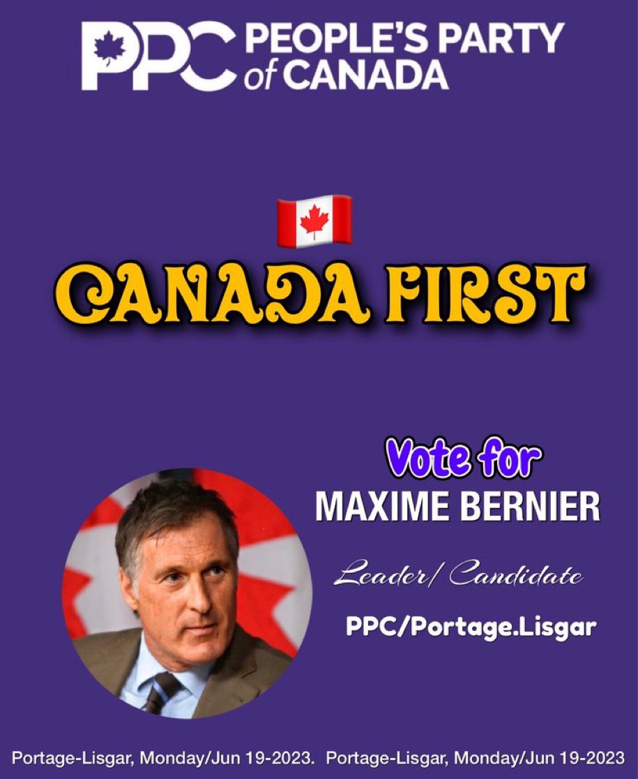 #PortageLisgar #PPC #truenorthstrongandfree 💜🇨🇦💜🇨🇦💜🇨🇦#purplewave @peoplespca @liberal_party @CPC_HQ @NDP