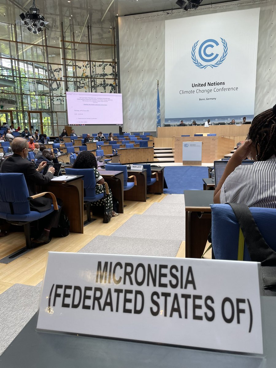 As a small island developing state, the #FederatedStatesofMicronesia has already begun to adapt to a changing world. It remains an honor to represent my country in these important climate change spaces & push for ambitious climate action. #sb58 #theglobalgoalonadaptation #gga