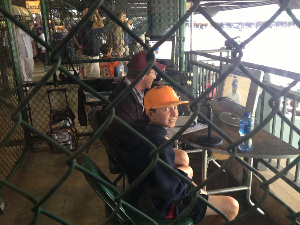 Really cool full circle moment for me on Father’s Day today. This photo is from 2013 at Coors Field out in the RF concourse where you could do an inning of PxP for the Rockies game. To be completely honest, I totally forgot I did this with my dad. It was my first time doing PxP.