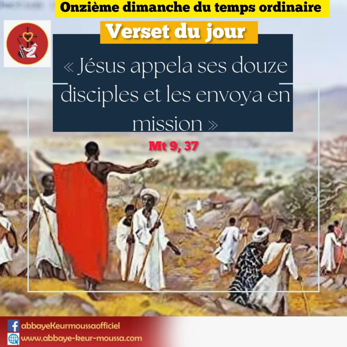 @abbayedekeurmoussa #abbayedekeurmoussa #keurmoussa #versetdujour « Jésus appela ses douze #disciples et leur donna le #pouvoir d’#expulser les #esprits #impurs et de guérir toute #maladie et toute #infirmité », Mt 10,1