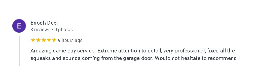 AroundTownDoors's tweet photo. Thanks Enoch for your Five Star Review for Aroundtown Garage Doors Ltd. -  We provide garage door service 24/7.   Call for same day service! 604-259-2534 https://t.co/cCANhzNyjg