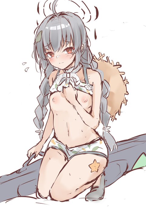 ミユちゃん軽く色置きました😌 