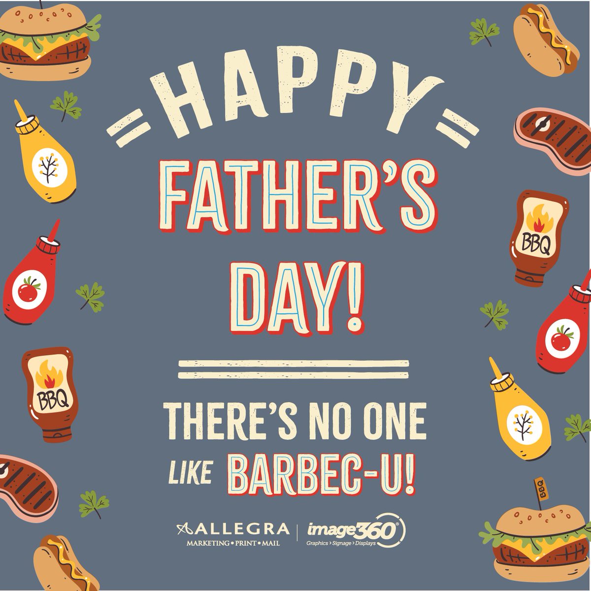 Celebrating all the amazing dads out there! Happy Father's day from your Allegra Pickering team 😀  #fathersday #loveandlaughter #grillmaster #dadsarethebest #typography #design
