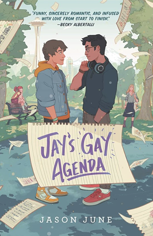 Do readers in your classroom/school have access to @heyjasonjune's gay books OUT OF THE BLUE 🧜🏻‍♂️, JAY'S GAY AGENDA 🌈 and newest release RILEY WEAVER NEEDS A DATE TO THE GAYBUTANTE BALL 💅🏻? #shelfietalk