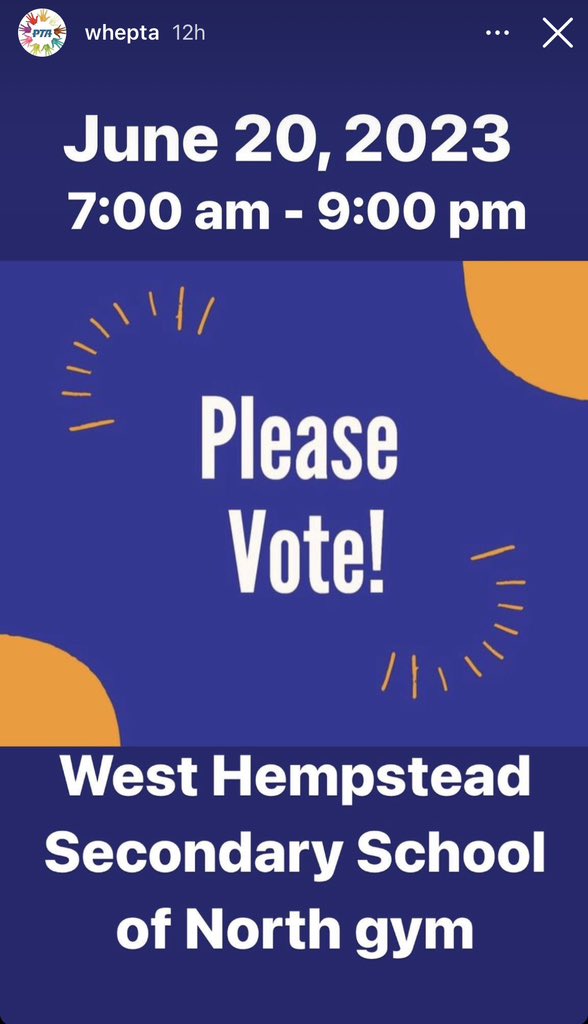 #RamPride EVERY. SINGLE. VOTE. COUNTS.  I cannot stress this enough.  Support the INCREDIBLE children of West Hempstead, OUR HOME TOWN, who DESERVE our support, our care, our .43 cents per day!!!!!  DO THE RIGHT THING BY VOTING YESSSSSSSS!!!!!!