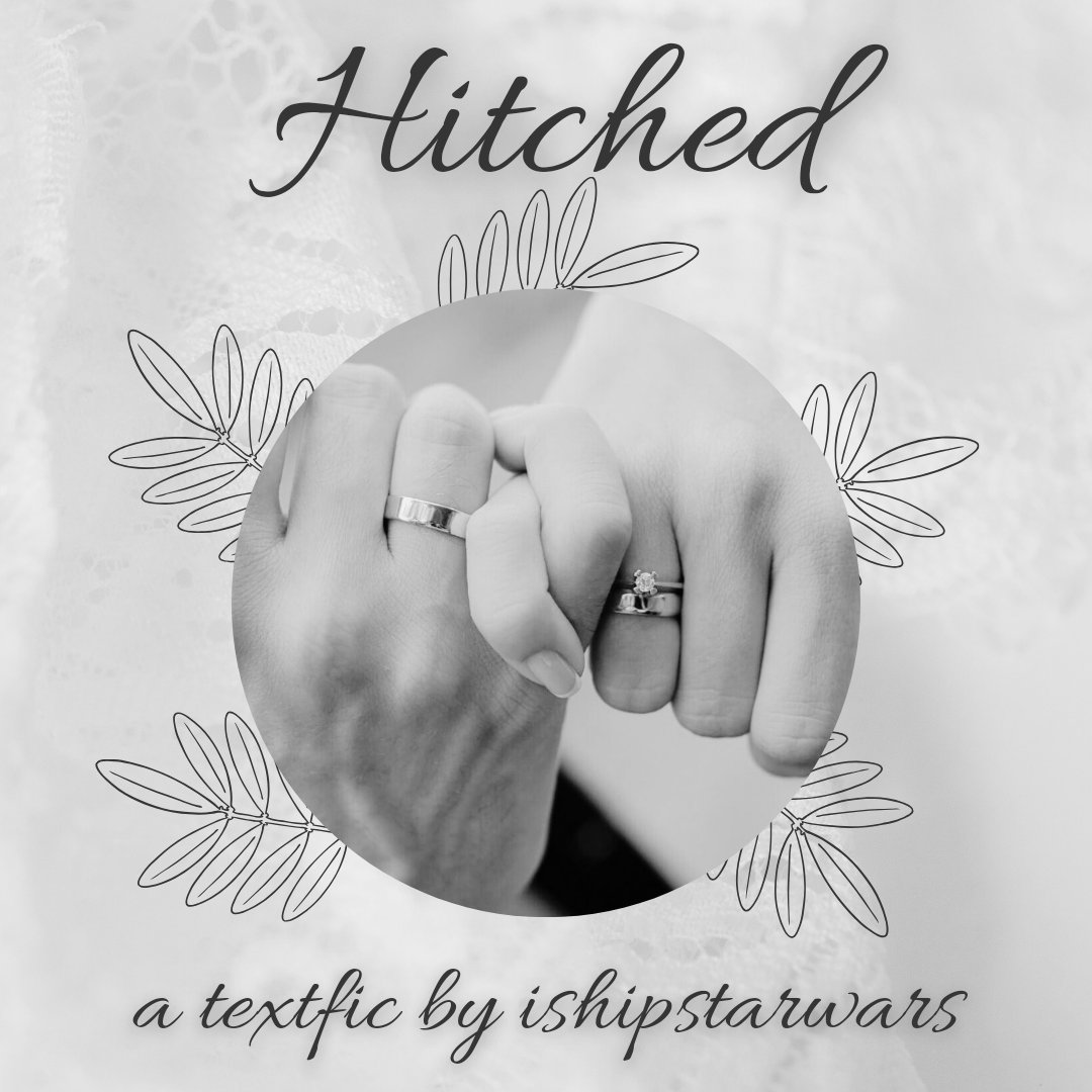 Cw/alcohol

That moment when you wake up with a wicked hangover and a wedding ring 😬

Here's your first look at Hitched, my new text fic coming TOMORROW!

#ReyloSSS