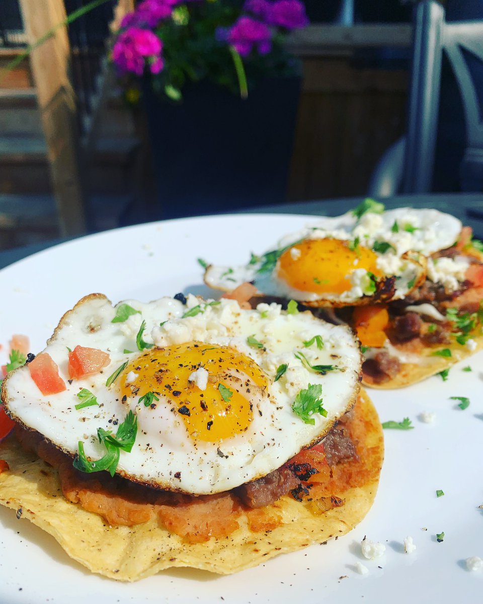 Happy Father’s Day!   Started with breakfast tostadas with refries beans, sausage, peppers and egg. #foodie #FathersDay2023