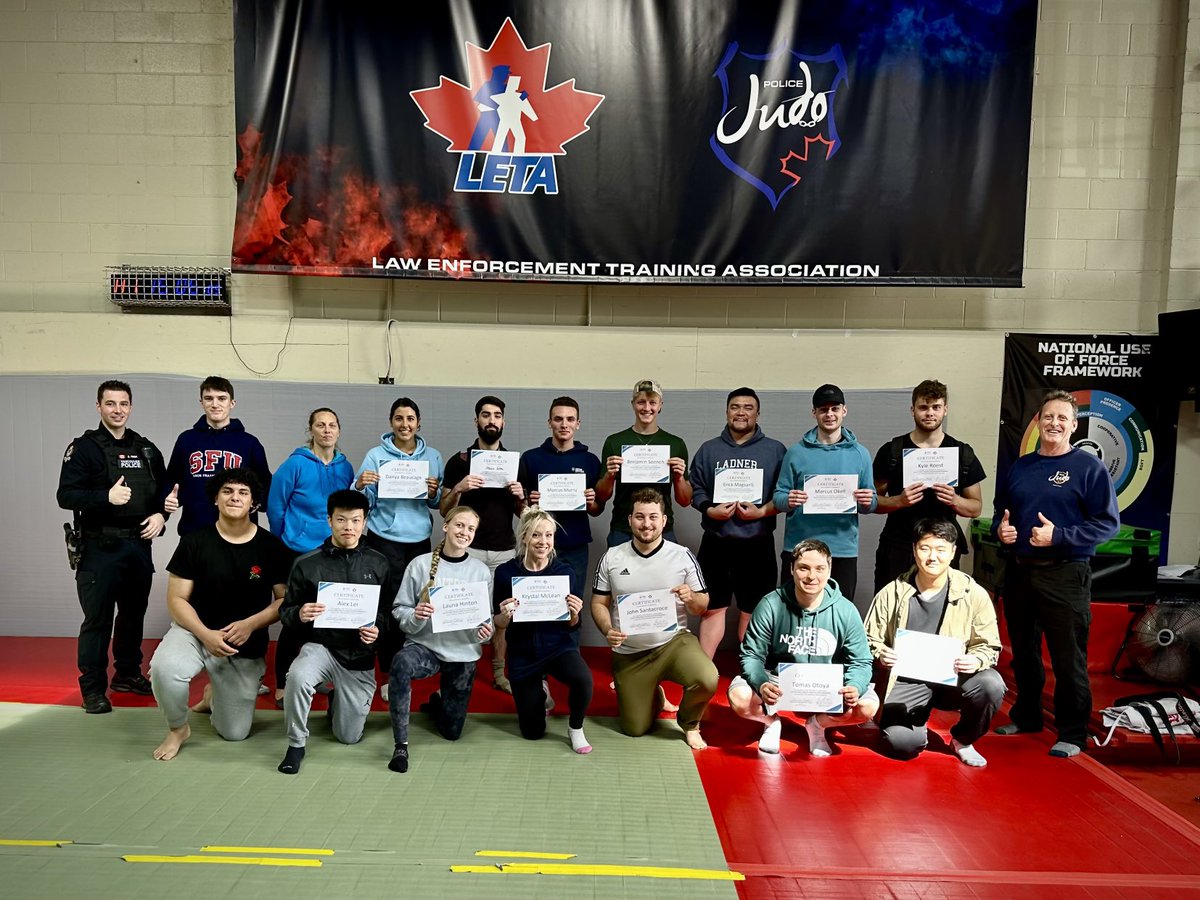 Congrats to the 2nd JIBC Use of Force Role Player class. Two days of training the basics in break falls (standard and mandatory for safety), basic takedowns, and learning from SMEs on why/how police are trained in use of force and how ongoing &amp; proper training can help them!