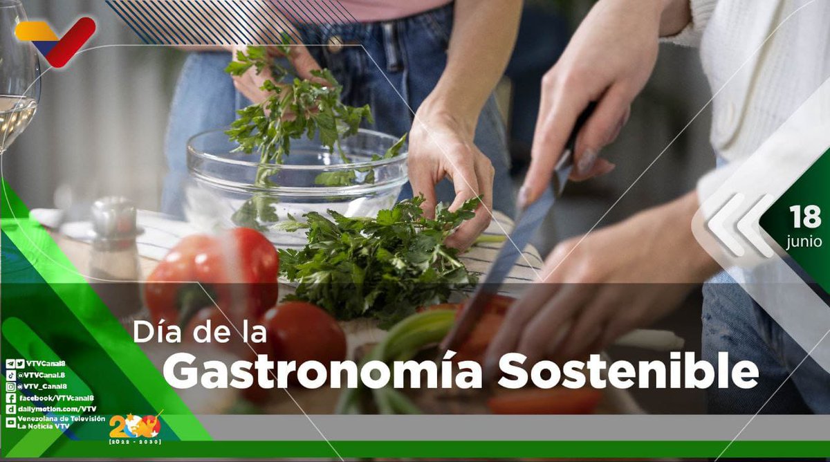 #EFEMÉRIDE🗓️| El Día de la Gastronomía Sostenible se celebra cada #18Jun para concienciar sobre el impacto ambiental de nuestros hábitos alimenticios. En aras de reducir el desperdicio de comida, beneficiando al planeta, nuestra salud y la economía local. #FelizDíaPapá