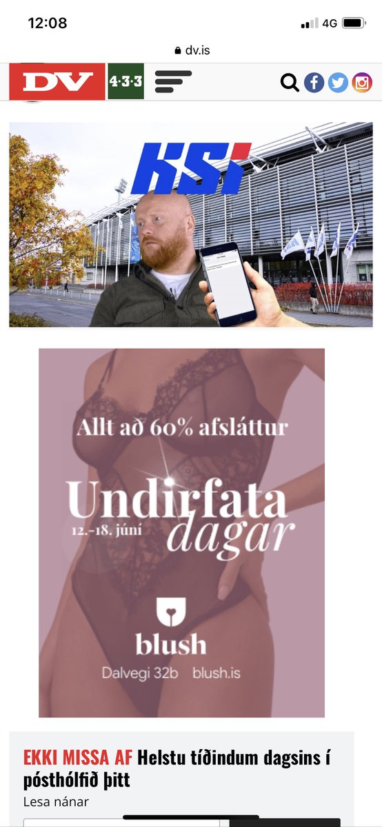 JonHeidarG's tweet photo. Èg vissi ekki að @hjammi væri farinn að leika í auglýsingum fyrir blush #ÓheppilegStadsetningDagsins😎🙈 https://t.co/0iUO4BRwj7