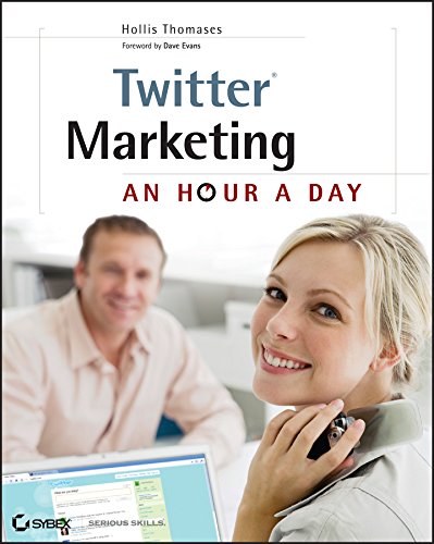 Twitter Marketing: An Hour a Day by Hollis Thomases: Time-efficient strategies to enhance your Twitter marketing efforts on a daily basis.

#MarketingStrategy #onlineshopping #ecommerce #SocialMediaInfluencer