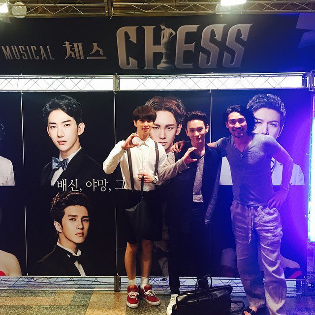 kibumonthisday's tweet image. [150619] bumkeyk instagram and weibo updates

“first performance viewing with sungwoo sunbaenim and ken.. looking forward to it #chess”
“#musicalchess#”