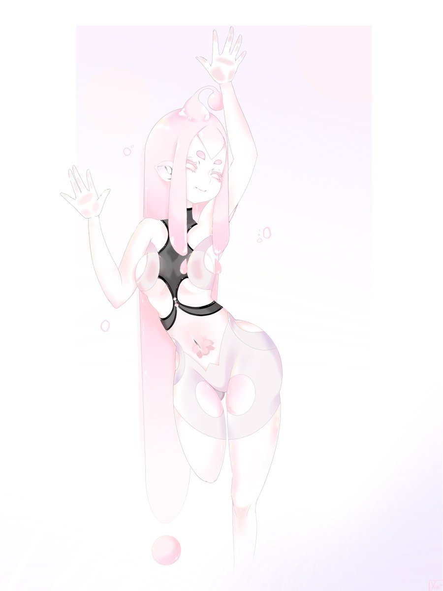 _kyoo_kyooo's tweet photo. I call her Sluu~ :}
#raindropcake #sakura #slime #oc #characterdesign #anime #pink https://t.co/Qdh266SD3K
