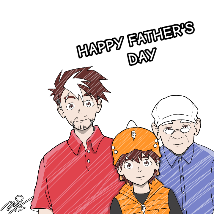 Happy Father Day! ✨ 🎉 

#BoBoiBoy #Amato #TokAbah #Mechamato #BoBoiBoyFanart #AmatoFanart #rkgk #FathersDay