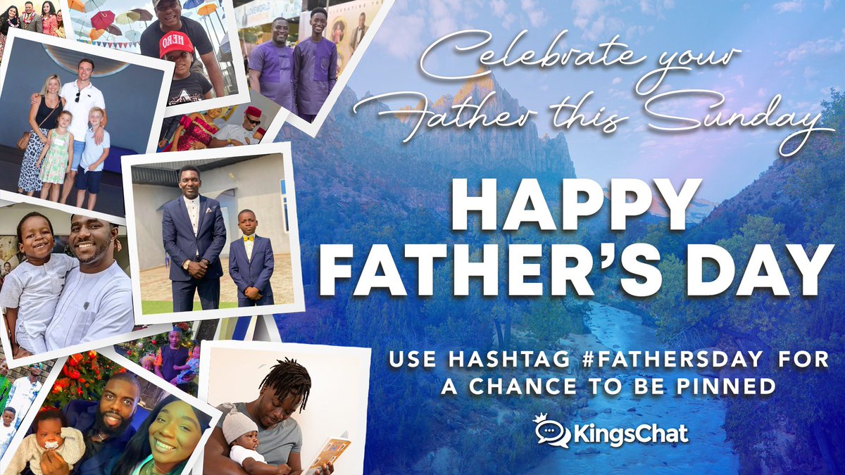 KingsChat_'s tweet photo. Happy Father's Day ❤️

Post your Father’s Day picture on KingsChat and tag us with the hashtag #FathersDay for a chance to be pinned 🌟

#fathersday #happyfathersday #kingschat https://t.co/UH4ZlURaN7
