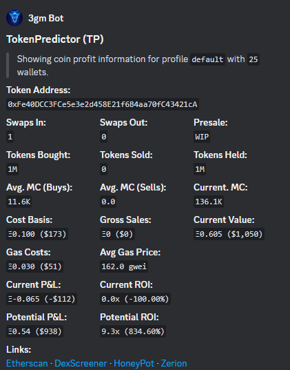 ez dub on $TP @TokenPredictor 
actually needed a good contract checker