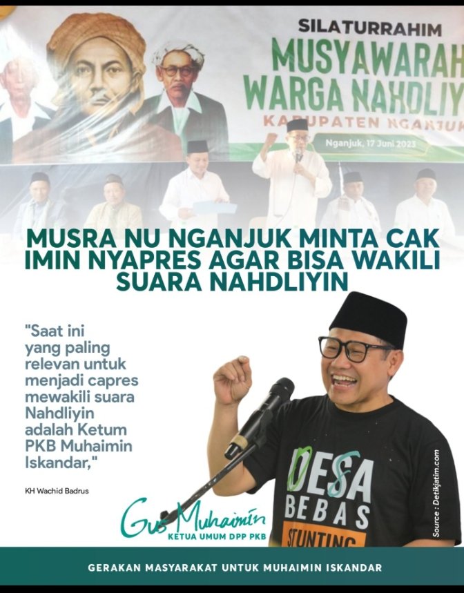MUSRA NU minta Gus Imin Nyapres agar bisa wakili suara Nahdiyin.
#MusraNU
#MuhaiminIskandar 
#PartaiKebangkitanBangsa 
<a href="/cakimiNOW/">A Muhaimin Iskandar</a> 
<a href="/DPP_PKB/">DPP PKB</a> 
@BagusMuhaiminS1
