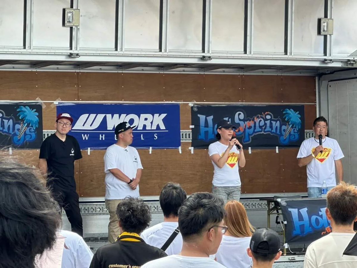 autoplanner2's tweet image. Hotsprings5thRev 久しぶりのMC楽しかった〜！
workwheel装着車のみのオーナーズMTは暑く熱いイベントとなりました♪
今回のイベントに関わった全ての人に感謝！！
来週は宮城県塩釜にてMCです♥

#Hotsprings
#ホットスプリングス
#workwheel
#work
#ワークホイール
#Ps
#Duex
#ターキーチャンネル