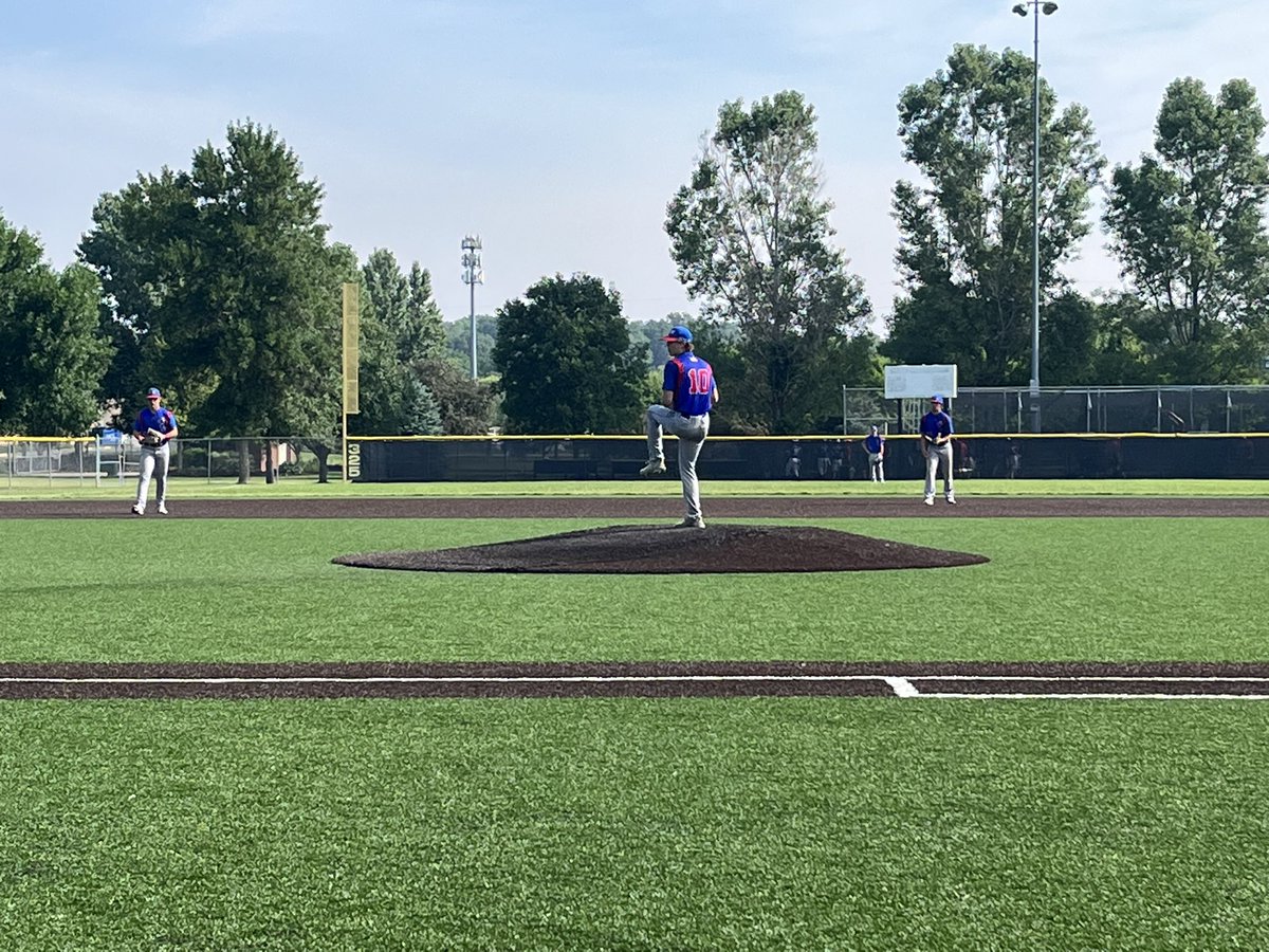 We are back in the championship today at 1:00 pm. 6 - 1 final over Skutt. Awesome work fellas! 

Carson Olson shove day. 60 out of 80 strikes today w 0 walks and 5 K’s. Big hits by Andrew Mitchell and Tanner Smith. Ethan Armstrong picks up two hits as well. #OMADOGS