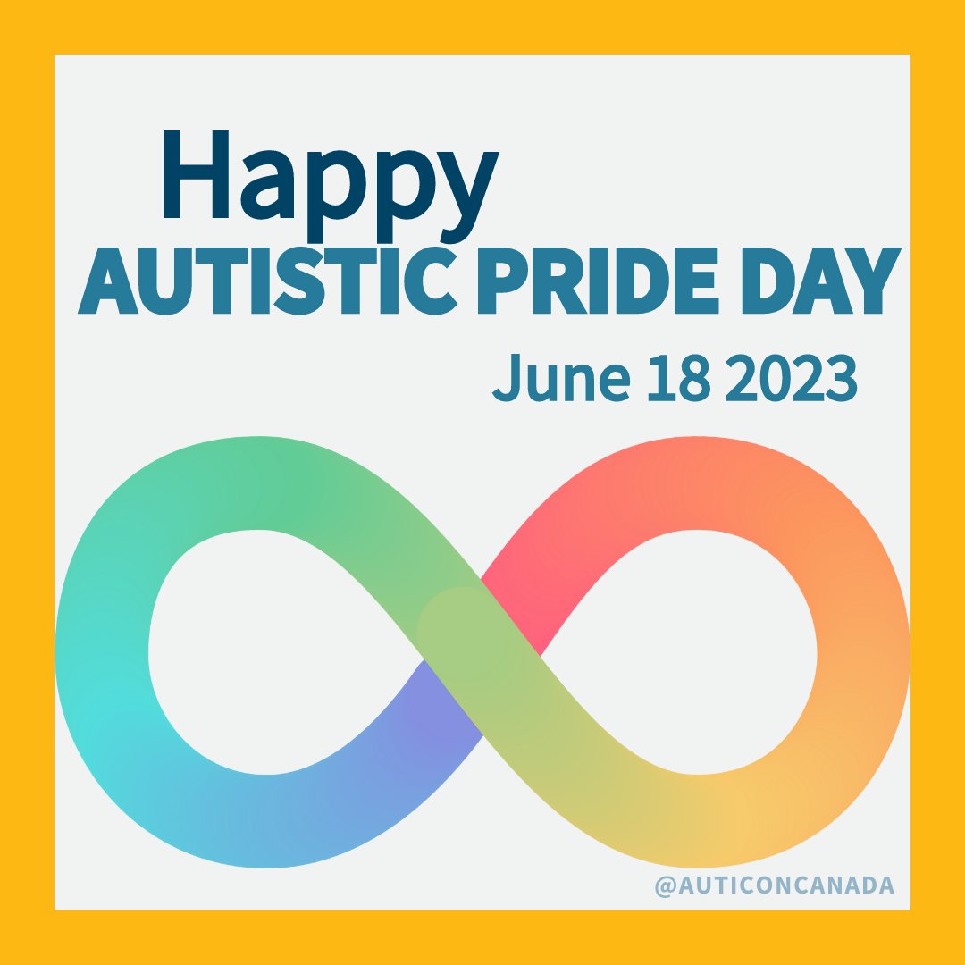 auticoncanada's tweet photo. Happy #AutisticPrideDay2023! Autistic Pride Day was first celebrated in 2005 as a community event led by autistic people. As a majoriy autistic company, we recognize and celebrate the identities and values the autistic community brings to the world every day. https://t.co/mjB0aTrJm9