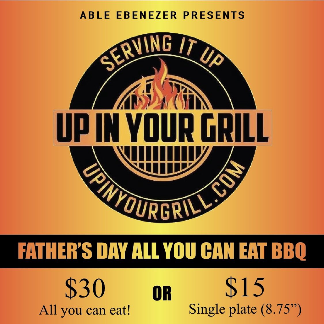 Able Ebenezer Brewing Co. on Twitter "Up in Your Grill will be serving