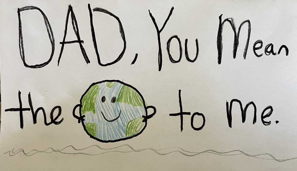 4mikeo's tweet photo. This will be the first Father’s Day since my dad passed away in March. It’s tough. But I have great memories and this card my daughter made for me is everything! 💚 #FathersDay https://t.co/AqDAFkKCEw