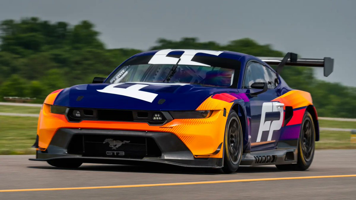 Ford’s new Mustang GT3 racer is seriously angry. “Sorry sir, you can’t have any aero. Ford has used it all up for its new race car” → topgear.com/car-news/motor…