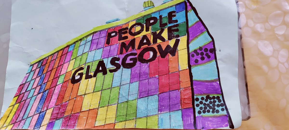 TVadaliya's tweet photo. @GlasgowCC , a small thought from my p4 girl , a true representation of people make Glasgow is in it's diversity and culture then why the logo has one colour.... Her view of ,"People Make Glasgow" ......... https://t.co/4Yk6Irkt32