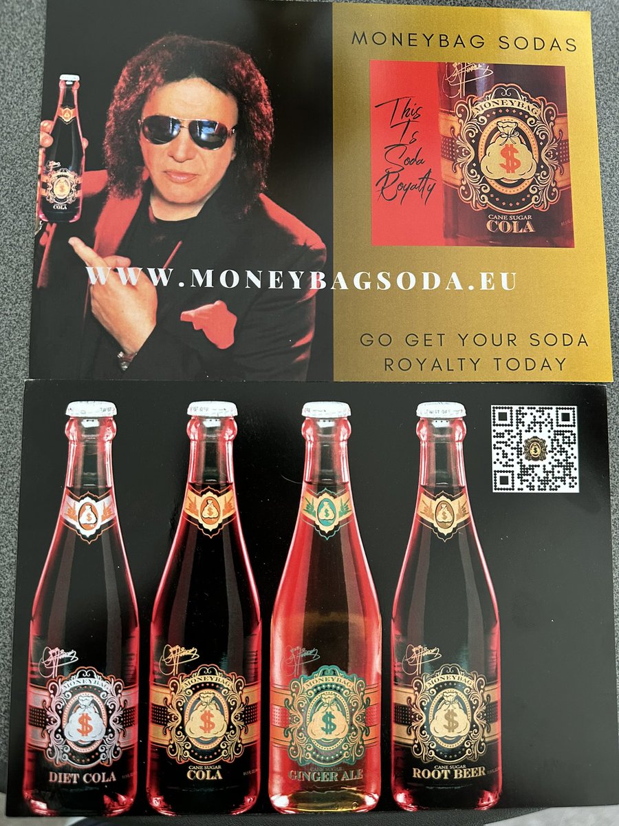 moneybagsodas's tweet photo. For our European friends, go to https://t.co/m3YcPLsAca or scan the QR code in the picture to have SODA ROYALTY delivered right to your home!! 🤟💰🤟 https://t.co/Raz7x7B4OW