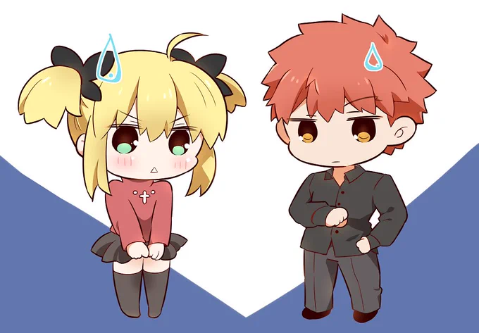 【Fate】赤よりやっぱ士剣ちゃんは青系が似合うな