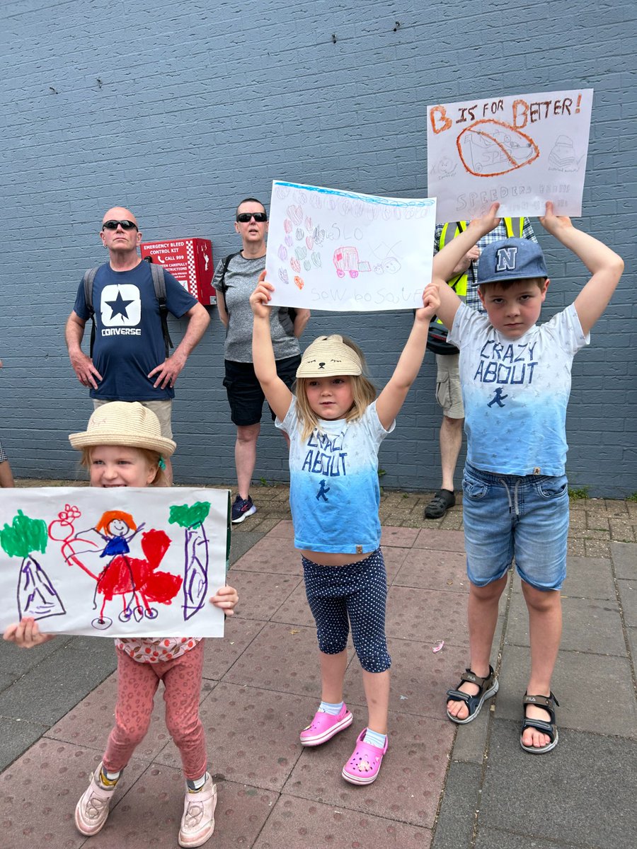 for_birmingham's tweet photo. The demonstration today was in response to very recent tragic and wholly preventable incidents. There were strong emotions, as there should be.

The vast majority of people; attendees,  passers by, and drivers, are united in our call for safer streets.

Road danger affects us all https://t.co/rUFO2HYTlw