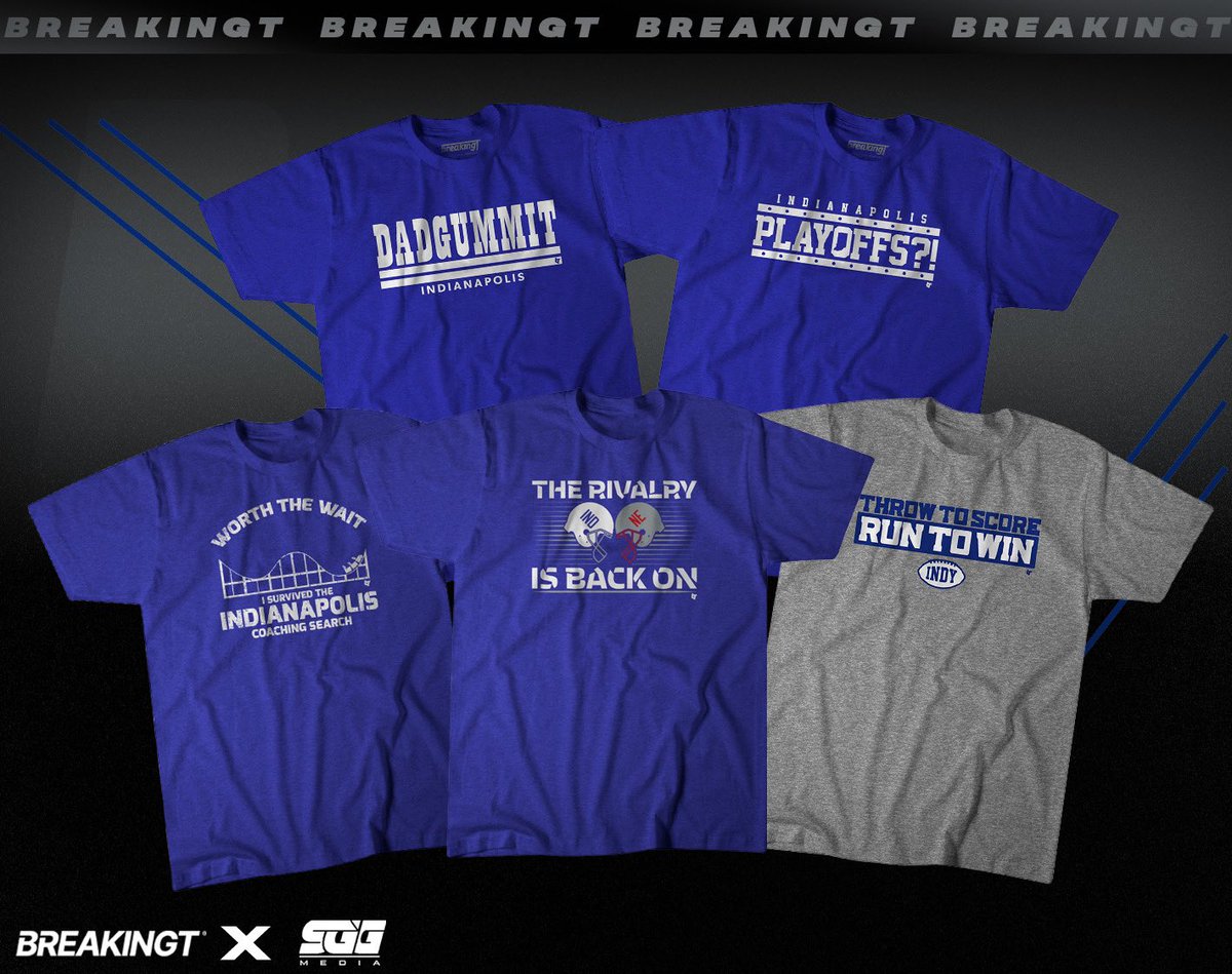 SGGpromotions's tweet photo. INDIANAPOLIS FATHER’S DAY SPECIAL! $15 OFF YOUR ORDER AT @BREAKINGT!

COLTS FANS, gear up for the 2023 NFL season with the best apparel from BreakingT using this PROMO LINK: https://t.co/WrM5Pjt1wQ 📈

USE CODE “DAD23” FOR $15 OFF 💰 https://t.co/xky7EYx77r
