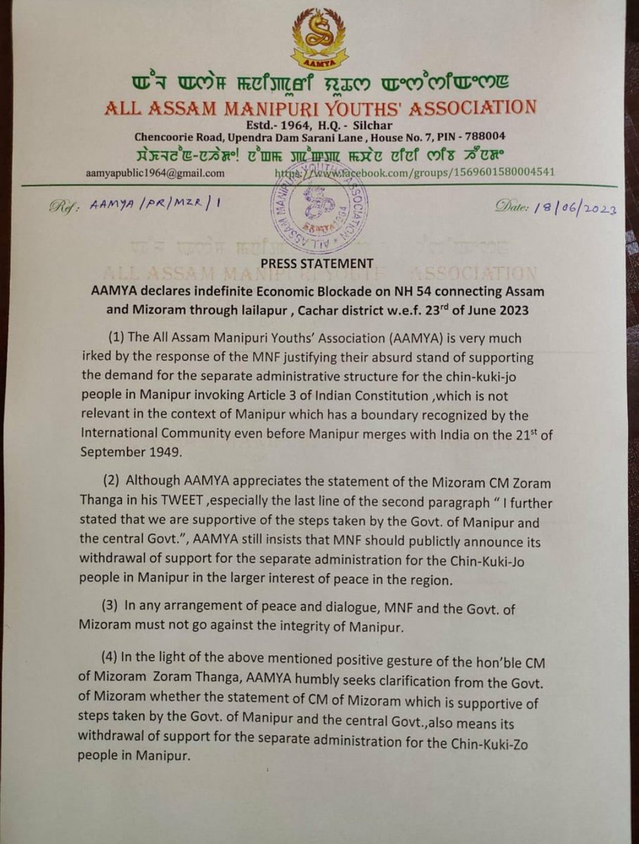 Govt of Manipur and the meiteis have gone against integrity from 03 May and till now...   @afridahussai @ashoswai @BenjaminMa59017 @chiin1191562 @ChongloiN @DrLamtinthangHk @HaolenL43595 @HaokipSibl4498 @haokipkim128