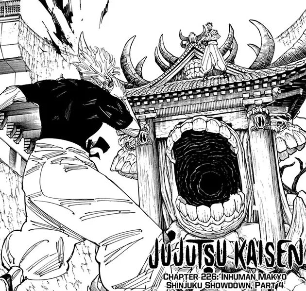 Jujutsu Kaisen, Ch. 226: As powerful domains clash, it becomes clear that Gojo’s in trouble! Read it FREE from the official source! bit.ly/43HPQZA