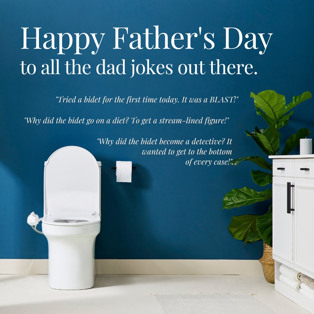 Happy Father’s Day, long live dad jokes and hope all dads have a BLAST today! Btw, dad’s special bundle is still waiting for you on our website 🎉

#happyfathersday #bestdad #fundad #dadjokes #bidetjoke #haveablast #luxebidet #myluxe #neoplus