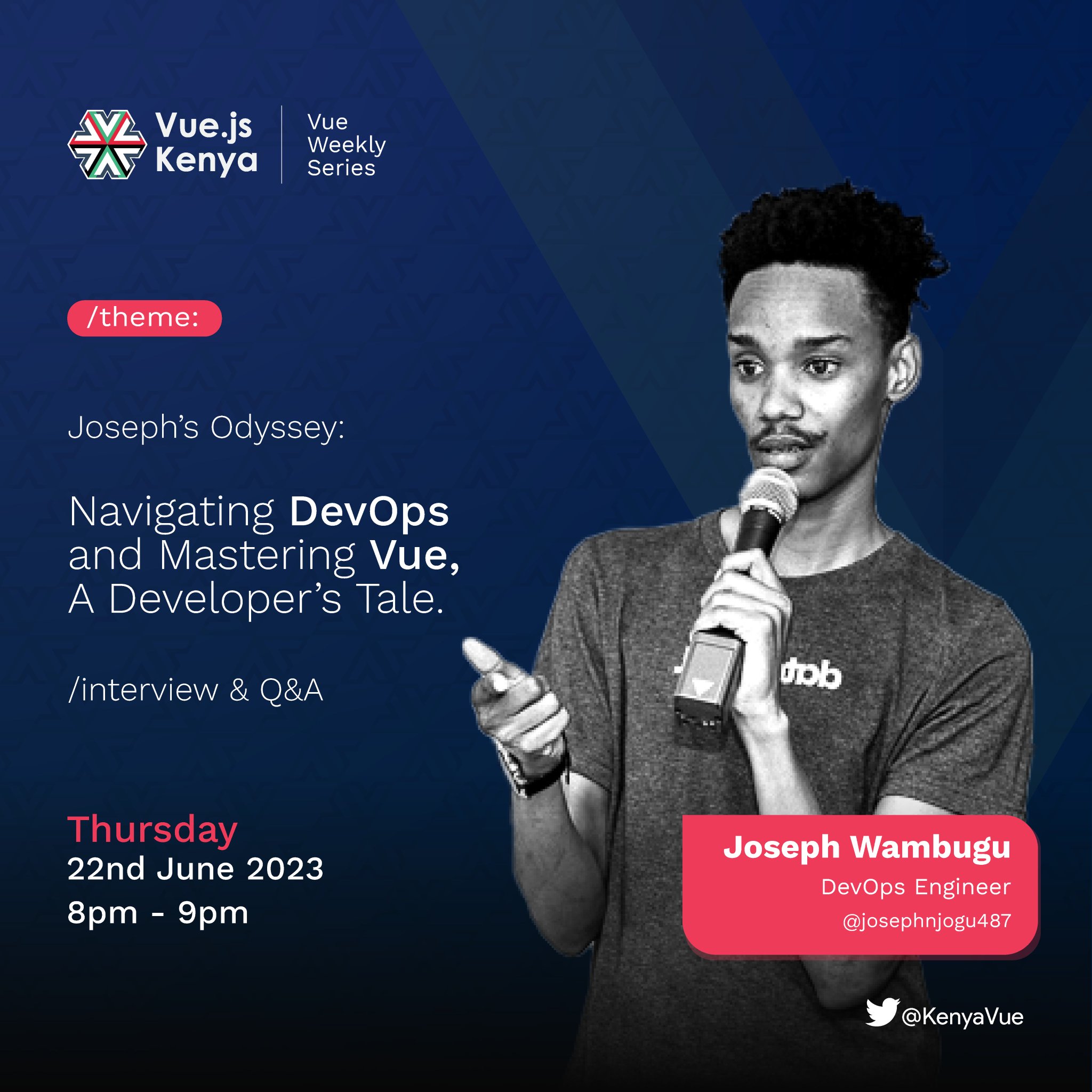 Vue.js Kenya on Twitter: "�� Mark your calendars! We're kicking off our 