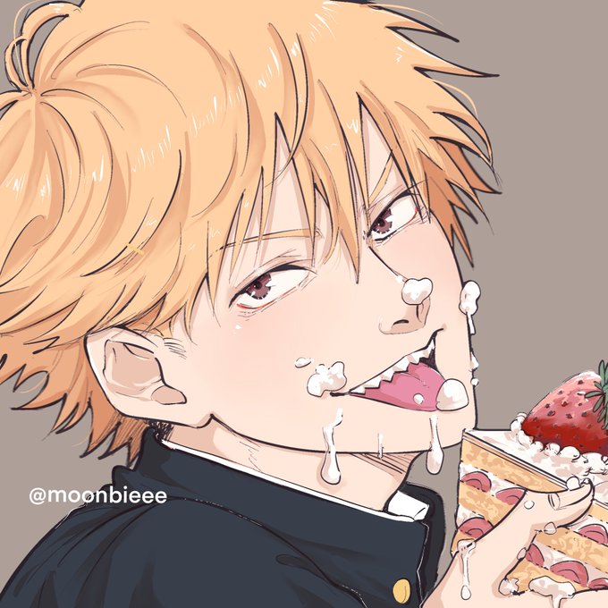 「eating strawberry shortcake」 illustration images(Latest)