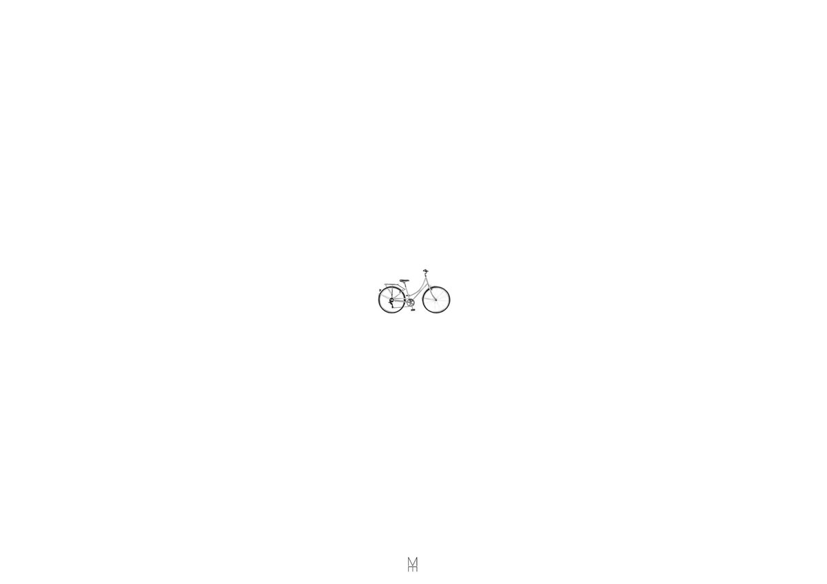 The bicycle glides, its wheels spinning in harmony with the rhythm of life. A symbol of freedom and movement, it captures the joyous spirit of everyday journeys, transforming mundane commutes into exhilarating adventures through the world's tapestry #NFT #MonochromeEchoes