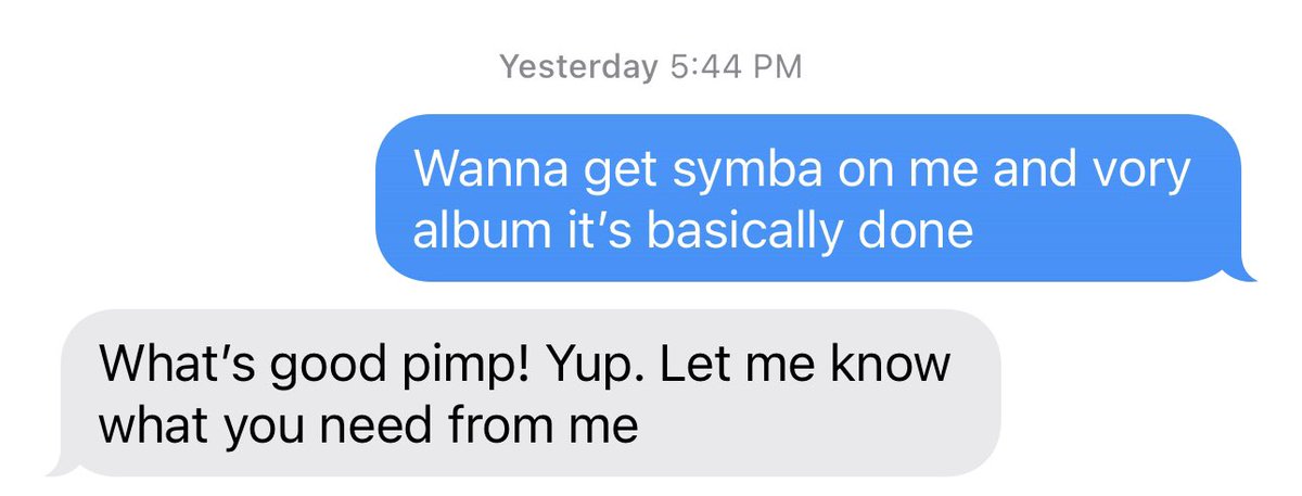 Manifest ….. I texted this yesterday!!! Real artist top tier music!