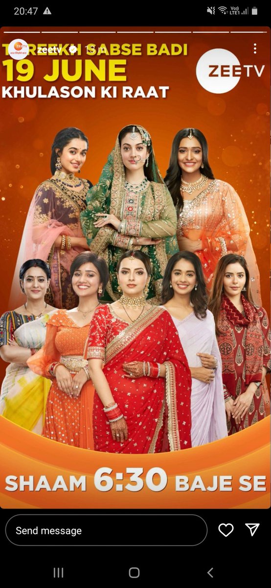 Guys @ZeeTV shared this #ShrenuParikh #Maitree