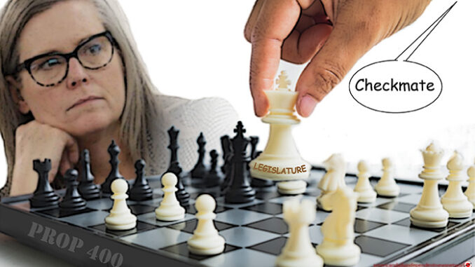 'Checkmate: Sunday’s Comic.'

In fairness to @katiehobbs, chess isn't her game.

Neither is checkers.

Maybe hopscotch?
arizonadailyindependent.com/2023/06/17/che…