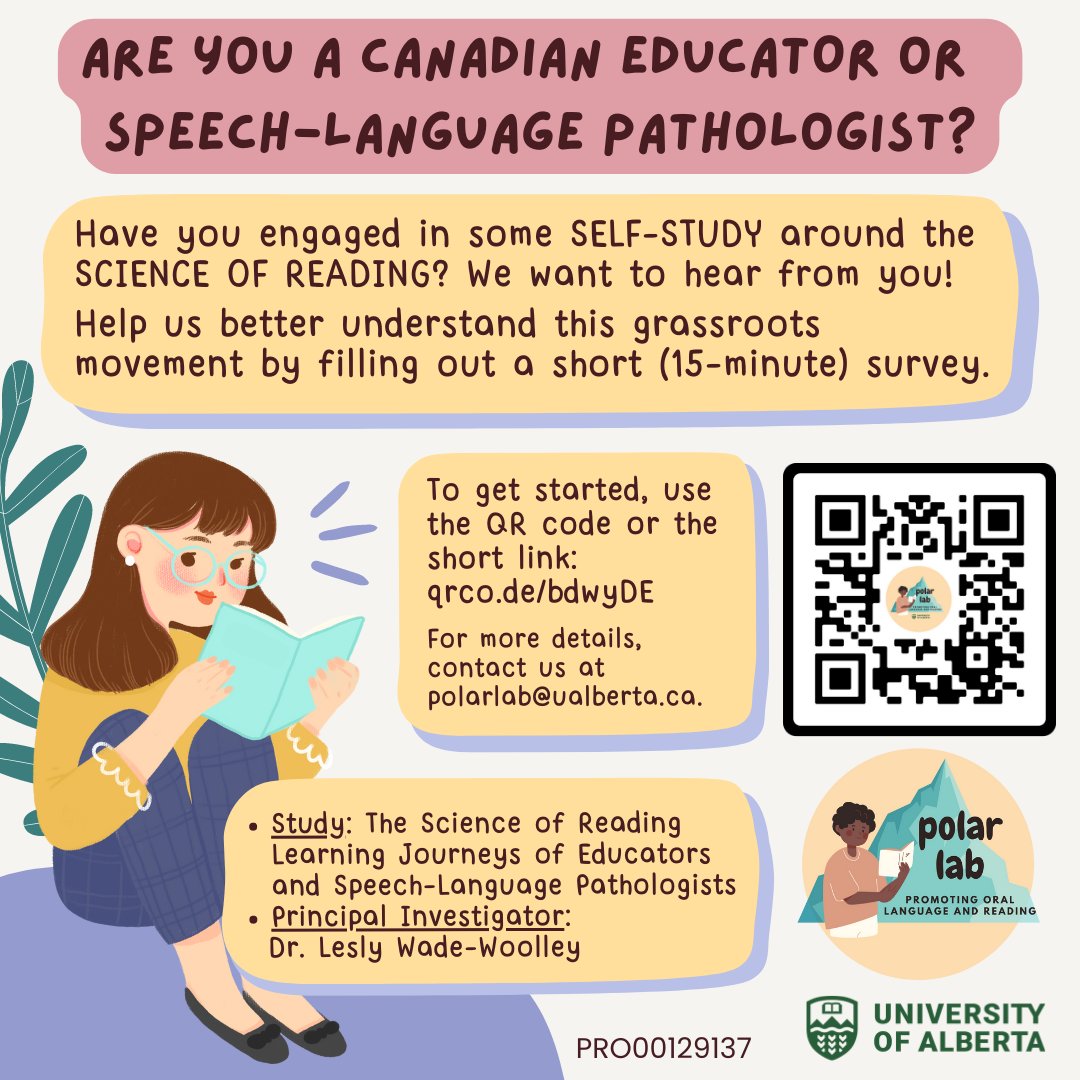 Lesly Wade-Woolley (@profwool) on Twitter photo Looking for more Canadian SLPs who work in schools to share their experiences with self-directed learning about the science of reading! Survey link: qrco.de/bdwyDE Please RT <a href="/larchiba6/">Lisa Archibald</a> <a href="/AAN_MacLeod/">Andrea MacLeod</a> <a href="/MultilingFamLab/">Andrea MacLeod</a> <a href="/TrelaniChapman/">Trelani Milburn Chapman, PhD</a> <a href="/ProfRvach/">Susan Rvachew</a> Many thanks! Looking for more Canadian SLPs who work in schools to share their experiences with self-directed learning about the science of reading! Survey link: qrco.de/bdwyDE Please RT <a href="/larchiba6/">Lisa Archibald</a> <a href="/AAN_MacLeod/">Andrea MacLeod</a> <a href="/MultilingFamLab/">Andrea MacLeod</a> <a href="/TrelaniChapman/">Trelani Milburn Chapman, PhD</a> <a href="/ProfRvach/">Susan Rvachew</a> Many thanks!