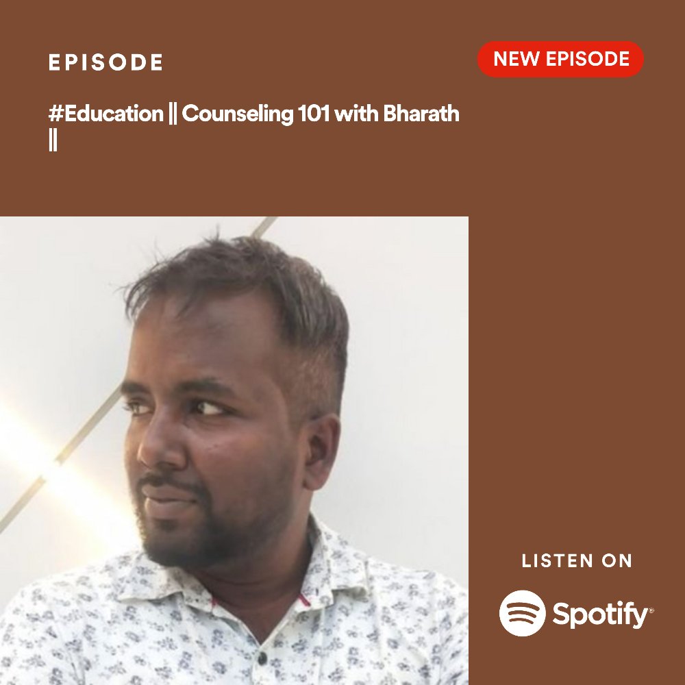 Counseling 101 with Bharath || #EducationMatters  ||

#SpotifyPodcasts:open.spotify.com/show/59nSL8UBB…

#GooglePodcasts:podcasts.google.com/feed/aHR0cHM6L…

#ApplePodcasts:podcasts.apple.com/us/podcast/dra…
@bharath_kiddo @Iniyan_Nadodi @TamilSpaceViz