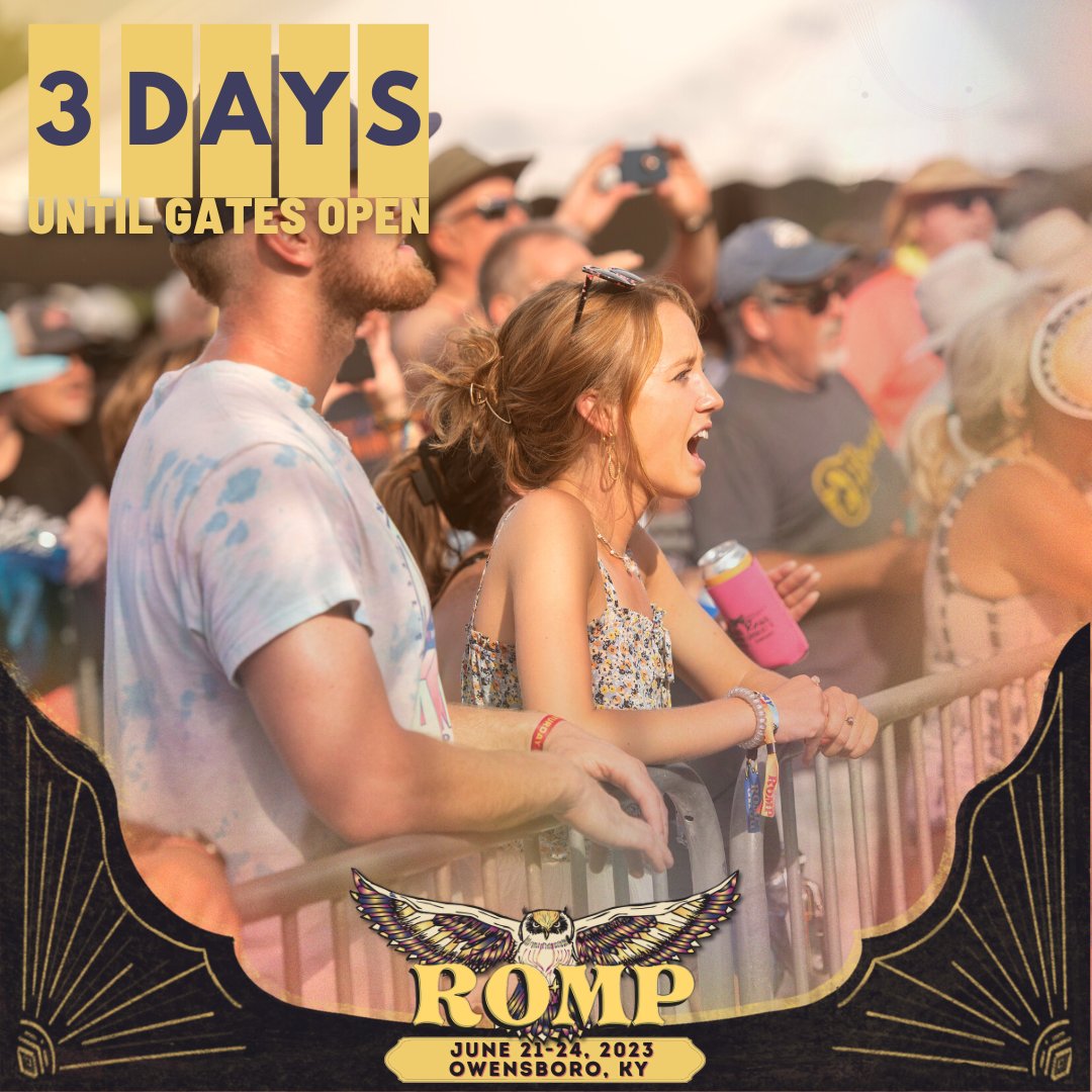 ROMPFest's tweet image. 3️⃣days! What 3 things are you most excited for at ROMP?
#rompfest