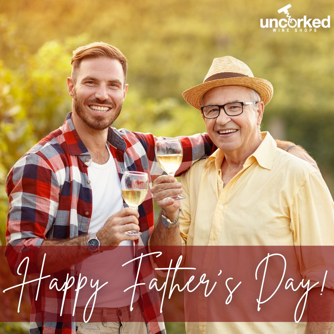 Happy Father's Day! 🥂

#UncorkedWineShops #Uncorked #winelovers #winetime #FathersDay2023 #happyfathersday #dads