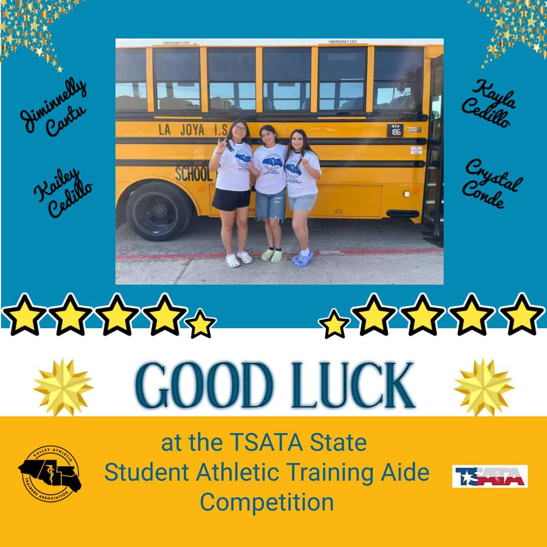 Good Luck to La Joya HS Student Aides at the State Competition! We're all rooting for you!