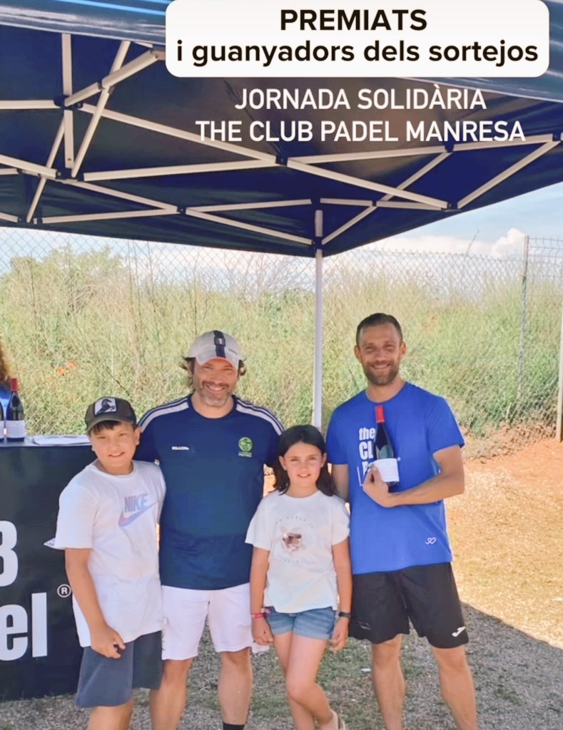 Ahir amb l'Andreu, vam gaudir d'una nova matinal sòlidaria de #Pàdel de l'associació <a href="/ContraCancerBCN/">Associació Contra el Càncer BARCELONA</a> al <a href="/CTennisManresa/">The CLUB Padel-Tennis Manresa</a>

.. I a més vam quedar campions, tot i que no vaig poder recollir el guardó!