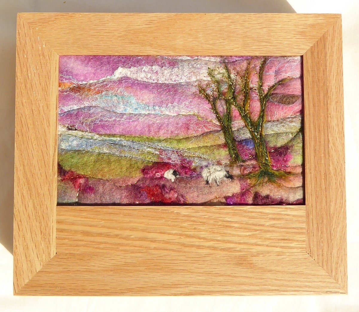 littlegemfelts's tweet photo. We have some more oak boxes with picture inlays, which we shall be taking to the Cumbrian Wool Gathering next weekend. https://t.co/kzdVSJEhJU