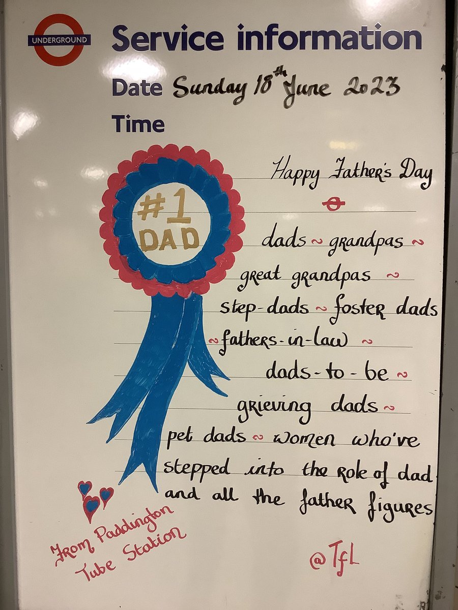 Happy Father's Day #paddingtontube <a href="/TfL/">TfL</a>